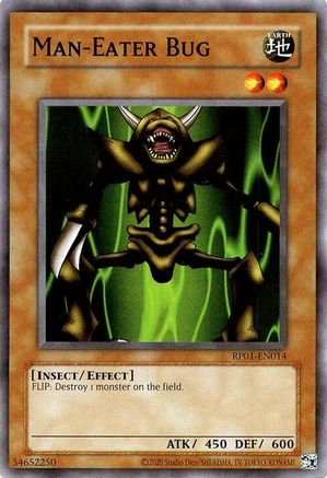 Man-Eater Bug (RP01-EN014) - Retro Pack (2020 Date Reprint) Unlimited Retro Pack (2020 Date Reprint) Yugioh Single  Squirtle Squad Card Shop.