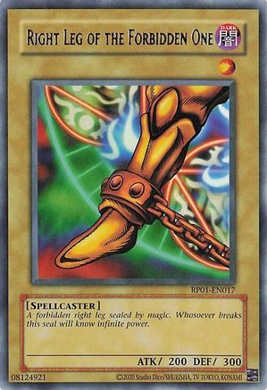 Right Leg of the Forbidden One (RP01-EN017) - Retro Pack (2020 Date Reprint) Unlimited Retro Pack (2020 Date Reprint) Yugioh Single  Squirtle Squad Card Shop.