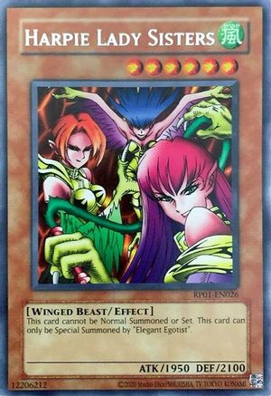 Harpie Lady Sisters (RP01-EN026) - Retro Pack (2020 Date Reprint) Unlimited Retro Pack (2020 Date Reprint) Yugioh Single  Squirtle Squad Card Shop.