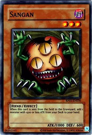 Sangan (RP01-EN036) - Retro Pack (2020 Date Reprint) Unlimited Retro Pack (2020 Date Reprint) Yugioh Single  Squirtle Squad Card Shop.