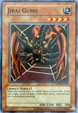 Jirai Gumo (RP01-EN039) - Retro Pack (2020 Date Reprint) Unlimited Retro Pack (2020 Date Reprint) Yugioh Single  Squirtle Squad Card Shop.