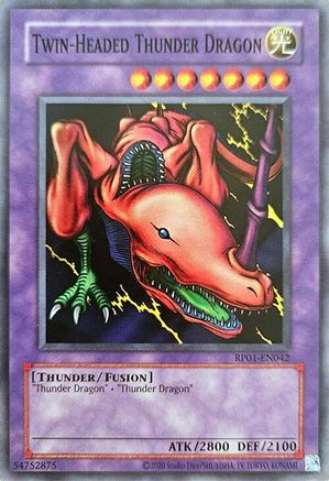 Twin-Headed Thunder Dragon (RP01-EN042) - Retro Pack (2020 Date Reprint) Unlimited Retro Pack (2020 Date Reprint) Yugioh Single  Squirtle Squad Card Shop.