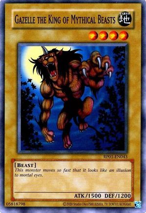 Gazelle the King of Mythical Beasts (RP01-EN043) - Retro Pack (2020 Date Reprint) Unlimited Retro Pack (2020 Date Reprint) Yugioh Single  Squirtle Squad Card Shop.