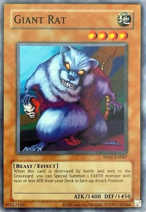 Giant Rat (RP01-EN067) - Retro Pack (2020 Date Reprint) Unlimited Retro Pack (2020 Date Reprint) Yugioh Single  Squirtle Squad Card Shop.