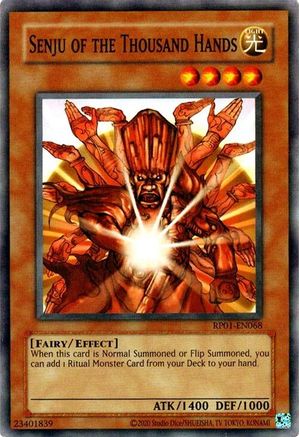 Senju of the Thousand Hands (RP01-EN068) - Retro Pack (2020 Date Reprint) Unlimited Retro Pack (2020 Date Reprint) Yugioh Single  Squirtle Squad Card Shop.
