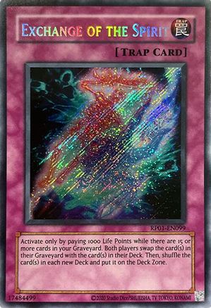 Exchange of the Spirit (RP01-EN099) - Retro Pack (2020 Date Reprint) Unlimited Retro Pack (2020 Date Reprint) Yugioh Single  Squirtle Squad Card Shop.