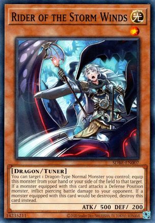 Rider of the Storm Winds (SDBE-EN007) - Structure Deck: Saga of Blue Eyes White Dragon (2020 Date Reprint) Unlimited Structure Deck: Saga of Blue Eyes White Dragon (2020 Date Reprint) Yugioh Single  Squirtle Squad Card Shop.