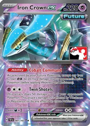 Iron Crown ex 081/162  - Holofoil Prize Pack Series Cards - Double Rare