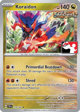 Koraidon 119  Prize Pack Series Cards - Rare Prize Pack Series Cards Pokemon Single  Squirtle Squad Card Shop.
