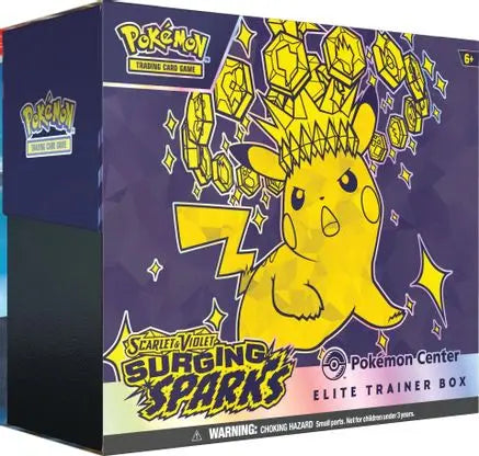 Pokemon TCG - Scarlet & Violet Surging Sparks Pokemon Center Elite Trainer Box - Exclusive - Sealed - English