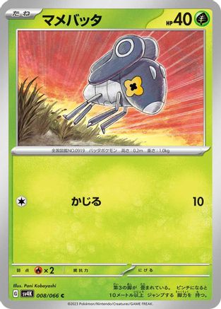 Nymble - 008/066 (008/066) - SV4K Ancient Roar SV4K: Ancient Roar Pokemon Japanese Single  Squirtle Squad Card Shop.