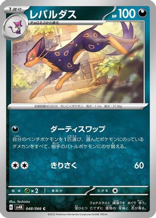 Liepard (048/066) - SV4K Ancient Roar SV4K: Ancient Roar Pokemon Japanese Single  Squirtle Squad Card Shop.