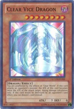 Clear Vice Dragon (LCGX-EN209) - Legendary Collection 2 1st Edition Legendary Collection 2 Yugioh Single  Squirtle Squad Card Shop.