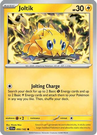 Joltik 050/142  - Reverse Holofoil SV07 Stellar Crown - Common SV07: Stellar Crown Pokemon Single  Squirtle Squad Card Shop.