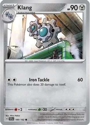 Klang 100  SV07 Stellar Crown - Common SV07: Stellar Crown Pokemon Single  Squirtle Squad Card Shop.