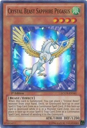 Crystal Beast Sapphire Pegasus (LCGX-EN161) - Legendary Collection 2 Unlimited Legendary Collection 2 Yugioh Single  Squirtle Squad Card Shop.