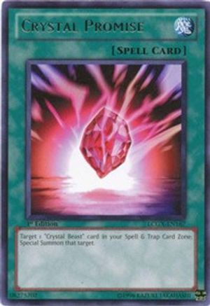 Crystal Promise (LCGX-EN167) - Legendary Collection 2 1st Edition Legendary Collection 2 Yugioh Single  Squirtle Squad Card Shop.