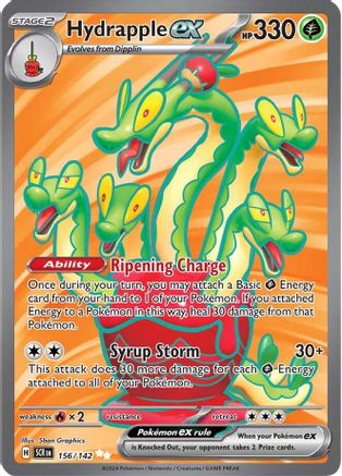 Hydrapple ex 156/142  - Holofoil SV07 Stellar Crown - Ultra Rare SV07: Stellar Crown Pokemon Single  Squirtle Squad Card Shop.