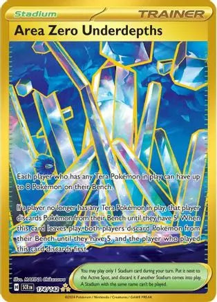 Area Zero Underdepths 174/142  - Holofoil SV07 Stellar Crown - Hyper Rare SV07: Stellar Crown Pokemon Single  Squirtle Squad Card Shop.