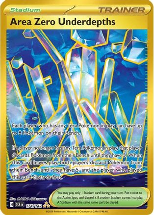 Area Zero Underdepths 174/142  - Holofoil SV07 Stellar Crown - Hyper Rare SV07: Stellar Crown Pokemon Single  Squirtle Squad Card Shop.