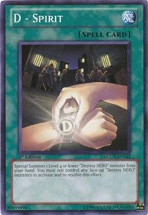 D - Spirit (LCGX-EN142) - Legendary Collection 2 1st Edition Legendary Collection 2 Yugioh Single  Squirtle Squad Card Shop.