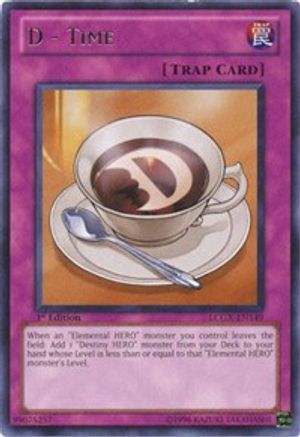D - Time (LCGX-EN149) - Legendary Collection 2 1st Edition Legendary Collection 2 Yugioh Single  Squirtle Squad Card Shop.