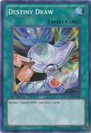 Destiny Draw (LCGX-EN145) - Legendary Collection 2 1st Edition Legendary Collection 2 Yugioh Single  Squirtle Squad Card Shop.