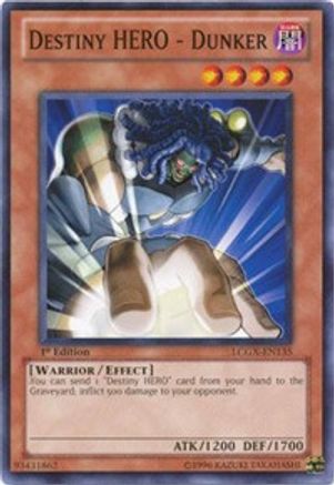 Destiny HERO - Dunker (LCGX-EN135) - Legendary Collection 2 1st Edition Legendary Collection 2 Yugioh Single  Squirtle Squad Card Shop.