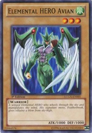 Elemental HERO Avian (LCGX-EN001) - Legendary Collection 2 1st Edition Legendary Collection 2 Yugioh Single  Squirtle Squad Card Shop.