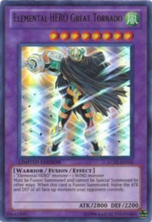 Elemental HERO Great Tornado (LC02-EN010) - Legendary Collection 2 Limited Legendary Collection 2 Yugioh Single  Squirtle Squad Card Shop.
