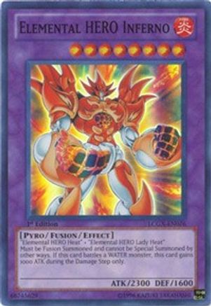 Elemental HERO Inferno (LCGX-EN076) - Legendary Collection 2 Unlimited Legendary Collection 2 Yugioh Single  Squirtle Squad Card Shop.