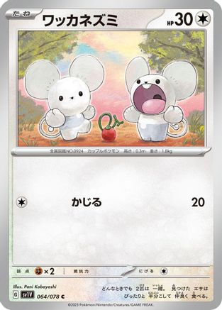 Tandemaus - 064/078 (064/078) - SV1V Violet ex SV1V: Violet ex Pokemon Japanese Single  Squirtle Squad Card Shop.
