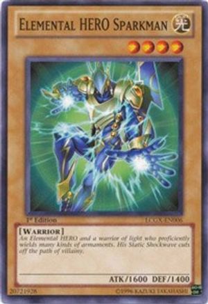 Elemental HERO Sparkman (LCGX-EN006) - Legendary Collection 2 1st Edition Legendary Collection 2 Yugioh Single  Squirtle Squad Card Shop.