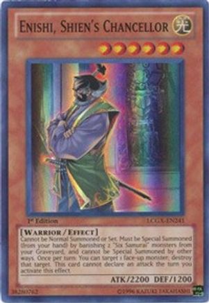 Enishi, Shien's Chancellor (LCGX-EN241) - Legendary Collection 2 Unlimited Legendary Collection 2 Yugioh Single  Squirtle Squad Card Shop.