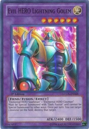 Evil HERO Lightning Golem (LCGX-EN068) - Legendary Collection 2 Unlimited Legendary Collection 2 Yugioh Single  Squirtle Squad Card Shop.