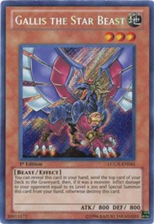 Gallis the Star Beast (LCGX-EN041) - Legendary Collection 2 1st Edition Legendary Collection 2 Yugioh Single  Squirtle Squad Card Shop.
