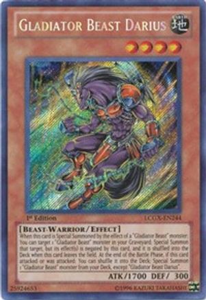 Gladiator Beast Darius (LCGX-EN244) - Legendary Collection 2 1st Edition Legendary Collection 2 Yugioh Single  Squirtle Squad Card Shop.