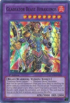 Gladiator Beast Heraklinos (LCGX-EN253) - Legendary Collection 2 1st Edition Legendary Collection 2 Yugioh Single  Squirtle Squad Card Shop.