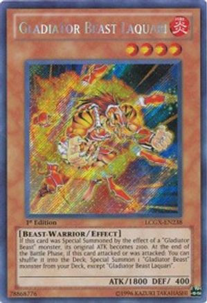 Gladiator Beast Laquari (LCGX-EN238) - Legendary Collection 2 Unlimited Legendary Collection 2 Yugioh Single  Squirtle Squad Card Shop.