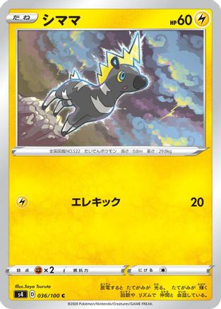 Blitzle (036/100) - S4 Amazing Volt Tackle S4: Amazing Volt Tackle Pokemon Japanese Single  Squirtle Squad Card Shop.