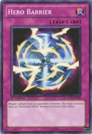 Hero Barrier (LCGX-EN108) - Legendary Collection 2 1st Edition Legendary Collection 2 Yugioh Single  Squirtle Squad Card Shop.