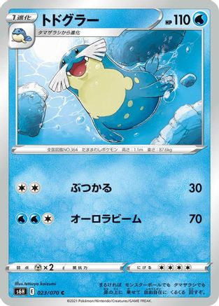 Sealeo (023/070) - S6H Silver Lance S6H: Silver Lance Pokemon Japanese Single  Squirtle Squad Card Shop.