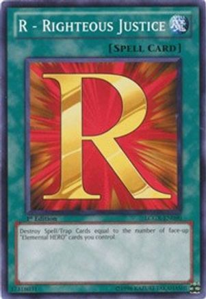 R - Righteous Justice (LCGX-EN090) - Legendary Collection 2 Unlimited Legendary Collection 2 Yugioh Single  Squirtle Squad Card Shop.