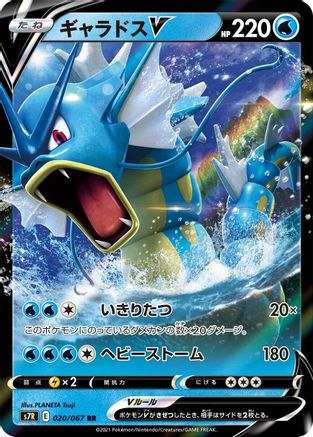Gyarados V - 020/067 (020/067) - S7R Blue Sky Stream Holofoil S7R: Blue Sky Stream Pokemon Japanese Single  Squirtle Squad Card Shop.