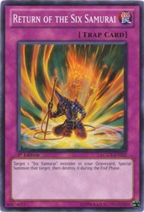 Return of the Six Samurai (LCGX-EN262) - Legendary Collection 2 Unlimited Legendary Collection 2 Yugioh Single  Squirtle Squad Card Shop.