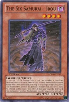The Six Samurai - Irou (LCGX-EN232) - Legendary Collection 2 1st Edition Legendary Collection 2 Yugioh Single  Squirtle Squad Card Shop.