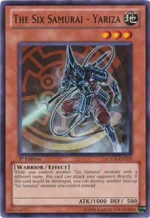 The Six Samurai - Yariza (LCGX-EN229) - Legendary Collection 2 Unlimited Legendary Collection 2 Yugioh Single  Squirtle Squad Card Shop.