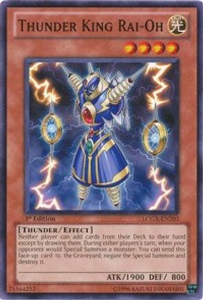 Thunder King Rai-Oh (LCGX-EN203) - Legendary Collection 2 1st Edition Legendary Collection 2 Yugioh Single  Squirtle Squad Card Shop.