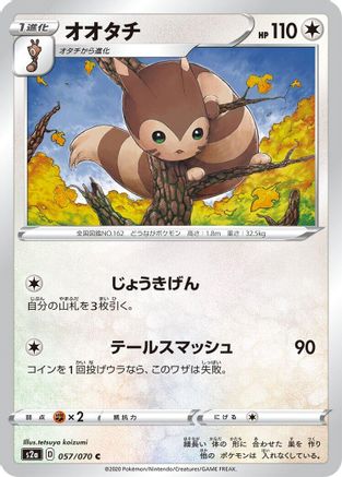 Furret (057/070) - S2a Explosive Walker S2a: Explosive Walker Pokemon Japanese Single  Squirtle Squad Card Shop.
