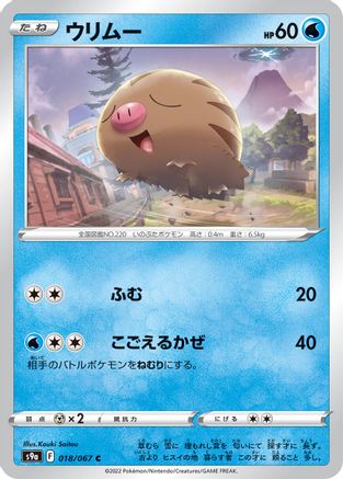 Swinub (018/067) - S9a Battle Region S9a: Battle Region Pokemon Japanese Single  Squirtle Squad Card Shop.